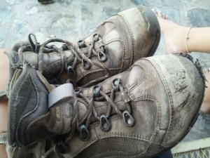 My Hi-Tech boots that reached the end of their life after 1000 miles.